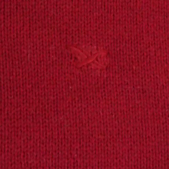 Eddie Bauer Red Cotton Crewneck Sweater Classic Preppy Quiet Luxury L - Picture 8 of 9